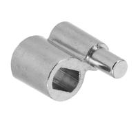 Rotary Valve Spindle for French Horn and Trombone Right Rotation | Metal Centre Axle, Hole Coupler and Lever Linkage, Silver Finish, Stable Motion for Brass Repair Use