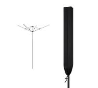 Rotary Washing Line Cover for Brabantia, Waterproof Clothes Line Cover with Zip and Drawstring for Rotary Dryer 210D Oxford fabric Airer Cover with Storage Bag Heavy Duty for Outdoor 160x15x15cm