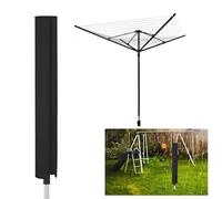 Rotary Washing Line Cover, Waterproof Rotary Cover with Zip and Drawstring 165x16x16cm Tear-resistant 210D Oxford Waterproof Weatherproof Whirlygig for Dryer Protective or Parasol Outdoor Garden