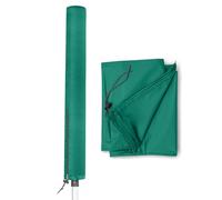WINSOME Rotary Washing Line Waterproof Cover with Draw String & Zip- Heavy Duty Rotary Clothes Line Cover - Garden Rotary Dryer and Airer Cover - 180