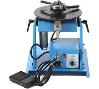Rotary Welding Positioner 5KG, Adjustable 0-90° Welding Turntable, Speed 1-12RPM, Foot Switch, Three-jaw Chuck for Small Metal Structure Welding