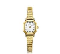 Rotary Women's Heritage Octagonal Case Gold Tone Stainless Steel Expander Bracelet Watch