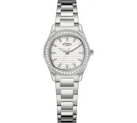 Rotary Ladies Brilliance Stone Set White Dial Stainless Steel Bracelet Watch