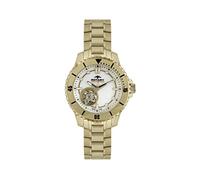 Rotary Women's Swiss Made Quartz Watch with Silver Dial Analogue Display and Gold Plated Stainless Steel Bracelet ALB90073/A/41