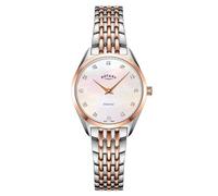 Rotary Ladies Ultra Slim MOP SS Bracelet Watch One Size Metallics