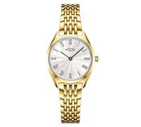 Rotary Women's Ultra Slim Watch with Stainless Steel Strap & Deployment Clasp LB08013/01 (Gold)