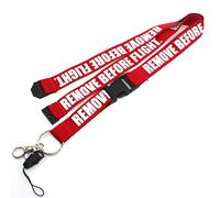 Rotary13B1 Remove Before Flight Lanyard - with Detachable Safety Buckle, Red, 51cm