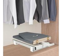 Rotatable 180° Drawer Ironing Platform, Push-Pull Folding Ironing Board with removable anti-scald cover, for a cabinet of 22.4 * 17.7 * 6.7 inches in size