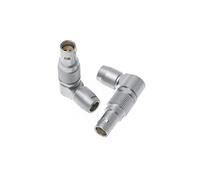 Rotatable 2-Pin-Female Plug for Red-Komodo Adjustable Right-Angle Power-Cable ODU 0B 2-Pin Compatible Connector 2pcs Alvins