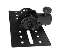 Rotatable 35mm Metal Mount Tripod Pole Adapter for DJ PA Speaker Stands, Top Cap Bracket with 175x110mm Base, Compatible with 13mm Screw Rod