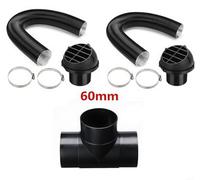 Rotatable Air Deflector 60mm for Truck Cabins(A) | 360-degree rotation, directs warm air precisely, fits 60mm ducts, prevents cold spots in cabins
