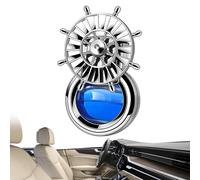 Rotatable Car Air Diffuser - ABS Fragrance Fan | Stylish Steering Wheel Design, Aromatherapy Clip for Car Air Vent, Orange/Blue/Red/Purple Scents
