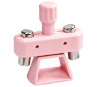 Rotatable Cat Eye Magnet for Nails 360° Pink Plastic Tool | Glass Bead Suction, Detachable Magnetic Base, Multi-angle Structure for DIY Manicure and Salon Use