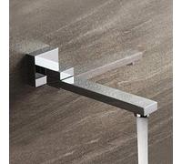 Rotatable Concealed Into The Wall Water-tap Water Nozzle Brass Chrome Mop Pool Faucet G1/2,4 Points Taps Vessel Faucet (Chrome)