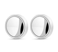 Rotatable Convex Mirror for Cars 2Pcs 360 Degree Adjustable Blind Spot Mirror Car Auxiliary Rearview Convex Mirror Round Frame Wide Angle Mirrors For Car Reverse Blind Spot Mirrors(2pcs)