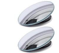 Rotatable Convex Mirror for Cars 2Pcs Universal Car Blind Spot Mirrors Auto Rainproof Anti-Fog Adjustable Angle Wide Glass Frameless Convex Rearview Mirror Blind Spot Mirrors(A)