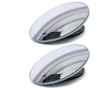 Rotatable Convex Mirror for Cars 2Pcs Universal Car Blind Spot Mirrors Auto Rainproof Anti-Fog Adjustable Angle Wide Glass Frameless Convex Rearview Mirror Blind Spot Mirrors(A)