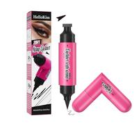 Rotatable Eyeliner Stamp,Long Lasting Eyeliner Stamp and Pencil Set for Precise Eye Makeup, Dual End Eyeliner Tool for Smooth Application and Defined Wings, Easy Use Makeup Kit (Black)