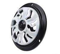 Rotatable Fan Cover 360° Positioning Motorbike Radiator Protector Lightweight Alloy Mesh Screen for Cooling Flow Guidance Direct Install(White)