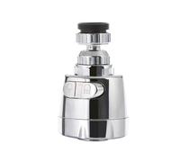 Rotatable Faucet Aerator Stainless Steel Tap Extension Sprayer 2 Mode 360° Rotating Flexible Water Saving Anti Splash Sprayer Rotatable Filter Spray Nozzle for Bathtub Faucet (Corto)