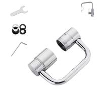 Rotatable Faucet Aerator, U Shaped Faucet Extender, Universal Sink Faucet 1080° Rotatable Faucet Aerator Extension, 2 Mode Splash Water Filter, Kitchen Sink Faucet Extender, Swivel Robotic Arm (1PC)