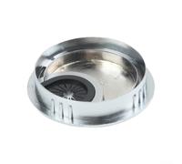 Rotatable Flip Top Desk Cable Grommet, Zinc Alloy Material, 50mm/60mm/80mm Options for Efficient Organization (pearl chrome 60mm)