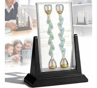 Rotatable Galton Board, Large Unidirectional Flow Fluid Hourglass, Anti-backflow Physics Science Kit With 137.5° Golden Bifurcation Angle, 7-level Channel, For Stem Learning & Gift