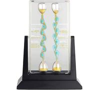 Rotatable Galton Board, Unidirectional Fluid Flow Model,Fluid Phenomena STEM Learning Kit, Fluid Dynamics Demonstration Model, Bifurcation Angle: 137.5°, for PhysicalSchool Laboratory Teaching