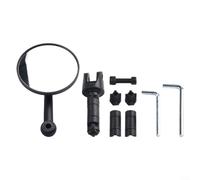 Rotatable Handlebar Rearview Mirror for Bicycle with Wide Field Vision for 15-17.5mm and 20-22mm Fit (single)