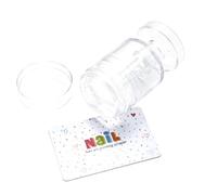 Rotatable Jelly Clear Nails Stamper Nails Scrapers Silicone Nails Art Stamper Nails Stamping Kits DIYS Nails Art Tool