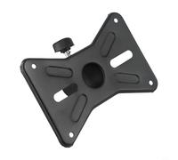 Rotatable Metal Speaker Mount for DJ Speaker - Adjustable Angle Mounting Bracket with 35mm Tripod Pole Adapter Top Cap, Heavy Duty 30kg Load Support