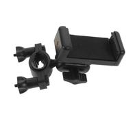 Rotatable Motorcycle Camera Mount and Bike Phone Holder with Dual Ball Head Clamp Abs Action Camera Bracket Compatible with Gopro for Rearview Mirror and Handlebar Use