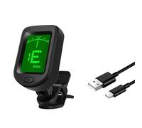 Rotatable Musical Instrument Tuner Guitar Clip On Tuner Digital Electric Tuner With LCD Display Guitar Capos