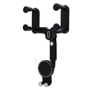 Rotatable Rearview Mirror Phone Holder for with Enhanced Magnetic Strength & Adjustable Viewing Angle for Universal Vehicles, ABS Material, 1 Unit (Magnetic)