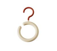 Rotatable Scarf Racks Hook Space-Saving Scarf Accessory for Ideal for Home and Storage with Multifunction and Rotatable Size 1 Pack Accessories While Saving Valuable Space (White and red)