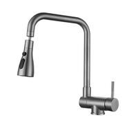 Rotatable Stainless Steel Kitchen Faucet with 3 M Single Handle Under Window Design Brushed h Pull Down Spout Modern Kitchen Sink Mixer Tap