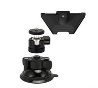 Rotatable Suction Cup Mount Bracket for Mini, 360 Degree Adjustable Aluminum Alloy Tripod Adapter for RV Boat Car Glass,