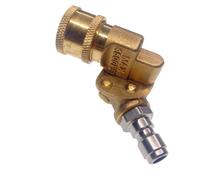Rotatable Swivel Coupler Quick Connector for High-Pressure Car Washers, 180° Adjustable Nozzle Adapter with 12 mm Metal Interface, Gold Heavy-Duty Cleaning Tool