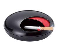 Rotatable Tabletop Ashtray Ashbox Cigarette Ash Holder Container Melamine Ash Tray for Indoor or Outdoor Use