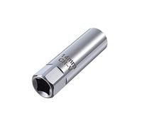 Rotatable Universal Steering Shaft, 14/16mm Universal Joint Swivel Magnetic Spark Plug Sleeve Socket Wrench 3/8 Drive 12 and 6 Point Thin Wall Car Removal Tool(Short,14mm)