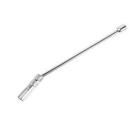 Rotatable Universal Steering Shaft, 14/16mm Universal Joint Swivel Magnetic Spark Plug Sleeve Socket Wrench 3/8 Drive 12 and 6 Point Thin Wall Car Removal Tool(Long,16mm)