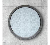 Rotatable Ventilation Round Shed Window Tempered Glass Small Casement Replacement Aluminum Sliding Design for Kitchen Bathroom Living Room