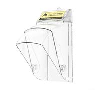 Rotatable Waterproof Video Doorbell Cover, Triple ion Rain Snow Dust Shield, Resistant PC Case with Anti-Theft Strip for Outdoor Security Cameras