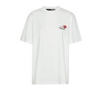 ROTATE BIRGER CHRISTENSEN logo-embroidery organic-cotton T-shirt - White XL