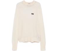 ROTATE BIRGER CHRISTENSEN logo-patch sweater - White 38