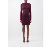 ROTATE Draped Jersey Mini Sheath Dress with Padded Shoulders - Size: 40 - female