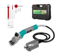 Rotate Flexible Shaft Electric Sheep Shearing Clipper Scissor Goat Shears Machine with Blade Grinding Grinder Sharpener for Professionals(3PCS)