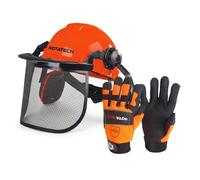 Rotatech Professional Chainsaw PPE Kit - Helmet & Class 1 Gloves (Small)