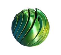 Rotating 3D Fidget - Printed Relaxing Squeeze Sphere, Adults Fidget Toy with Sturdy Build, Stress Relief Accessory with Engaging Design, Desk Gadget, Relaxation Tool for Teens Youth Family Friends