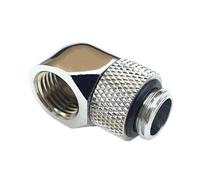 Rotating 90 Degree Metal Elbow Fitting Adapters for Water Cooling Space Utilization and Leak Protections Flats Water Cooling Fitting